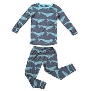 Kicker Pants Whale Bamboo Pajamas